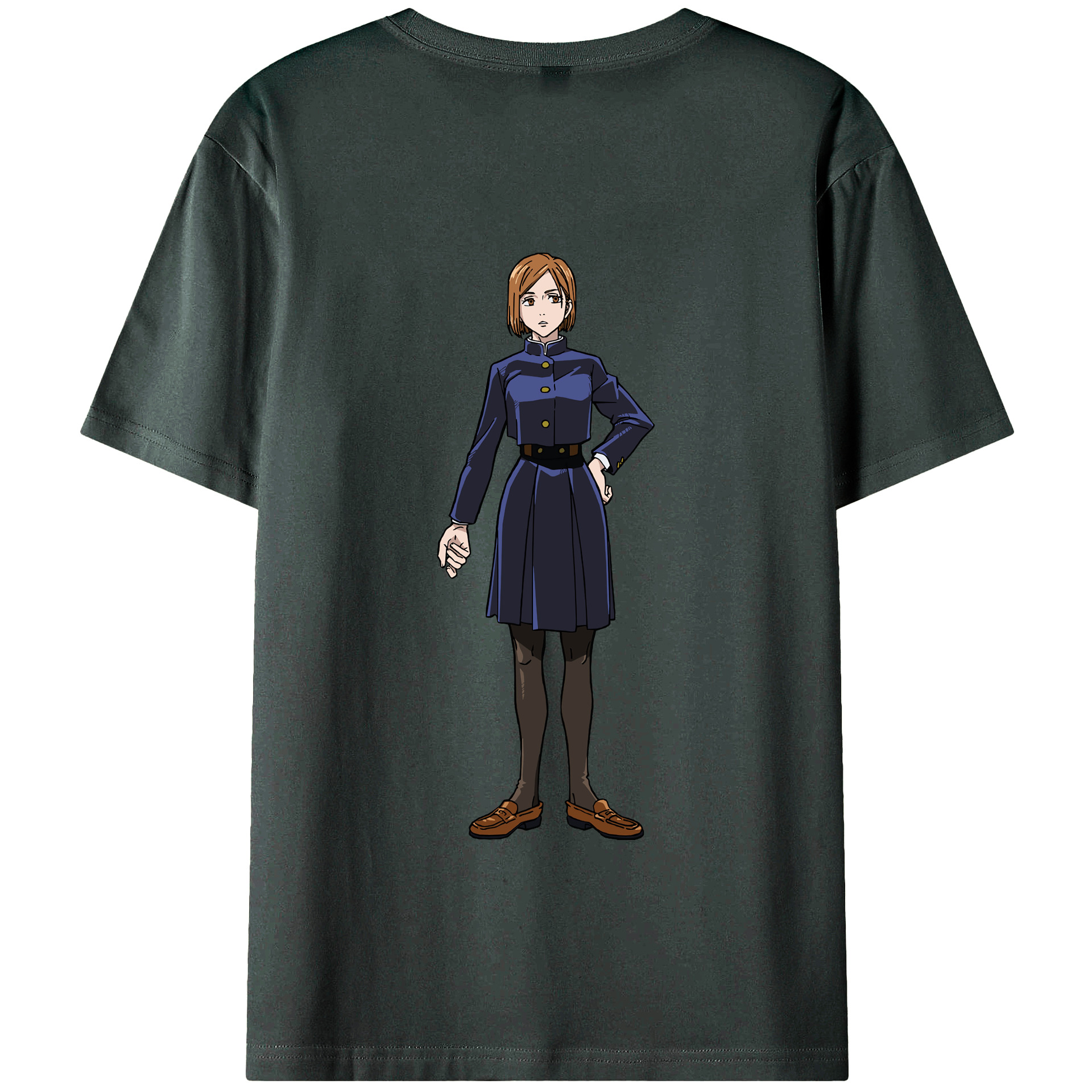 （画像用） 呪術廻戦 Jujutsu Kaisen 綿100％ メンズ半袖Tシャツ（バックプリント） 通気性
